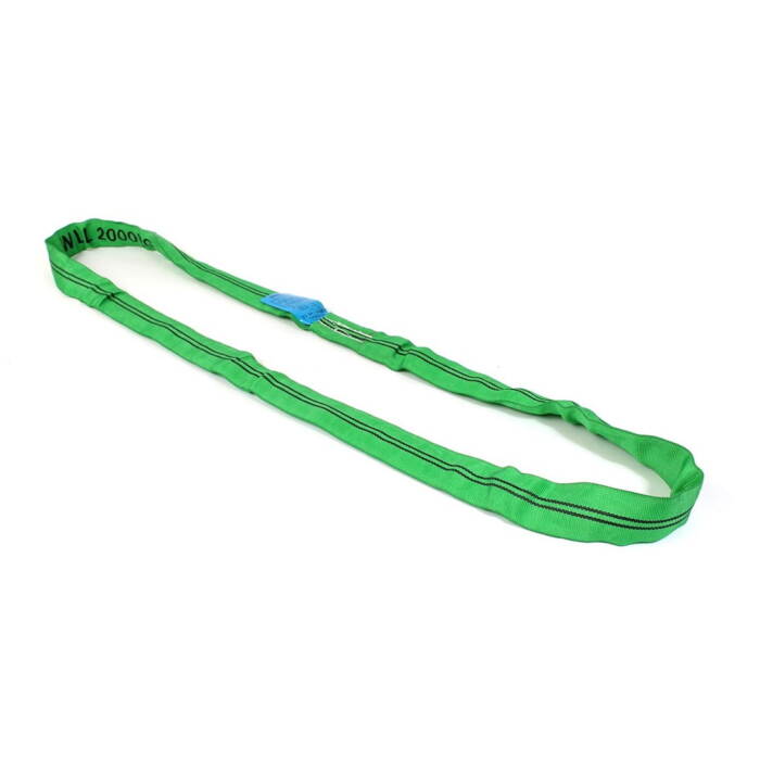 rondstrop, hijsstrop 2 ton groen